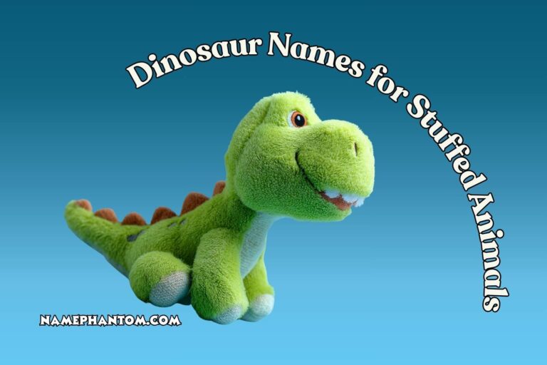 dinosaur names for stuffed animals