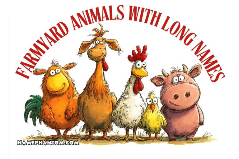 farmyard animals with long names
