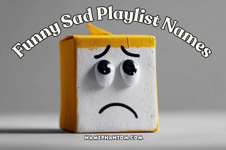 funny sad playlist names