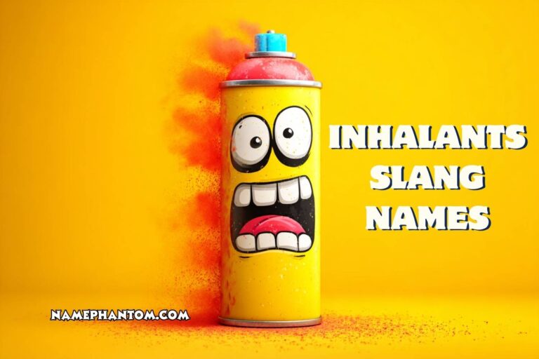 inhalants slang names