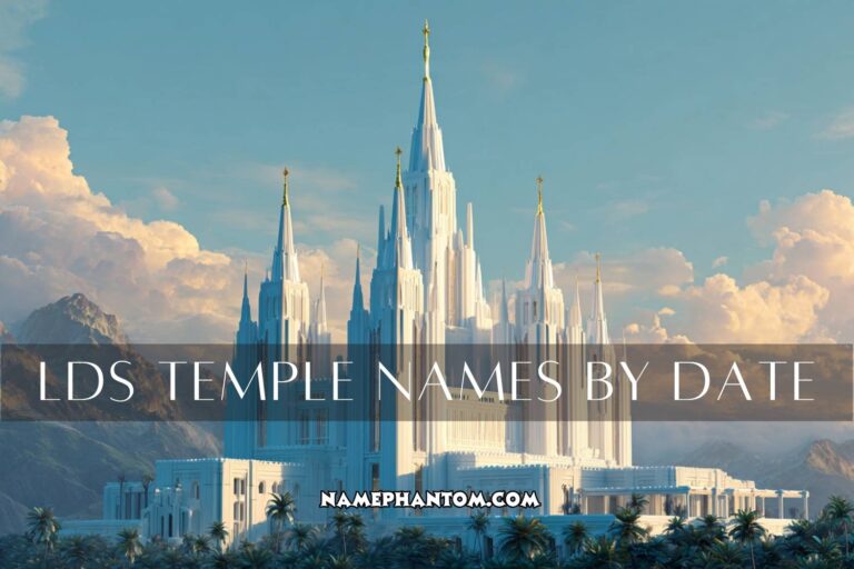 lds temple names by date