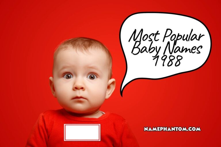 most popular baby names 1988