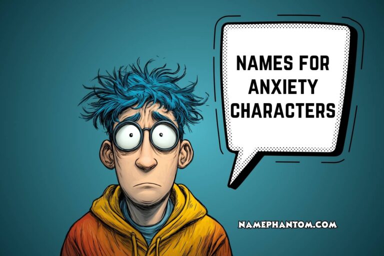 names for anxiety characters
