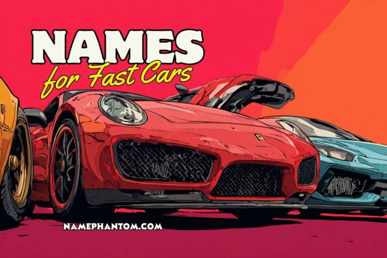 names for fast cars