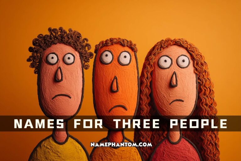 names for three people