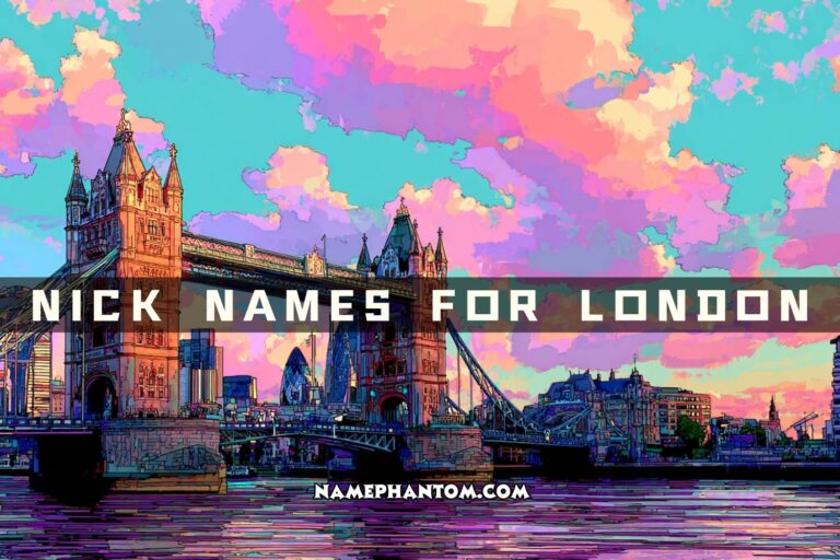nick names for london