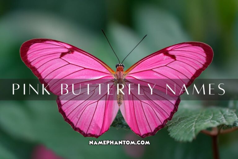 pink butterfly names