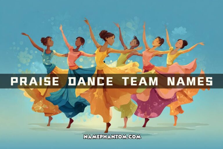praise dance team names