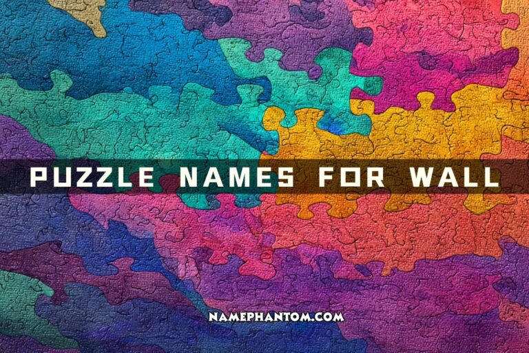 puzzle names for wall