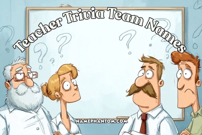 teacher trivia team names