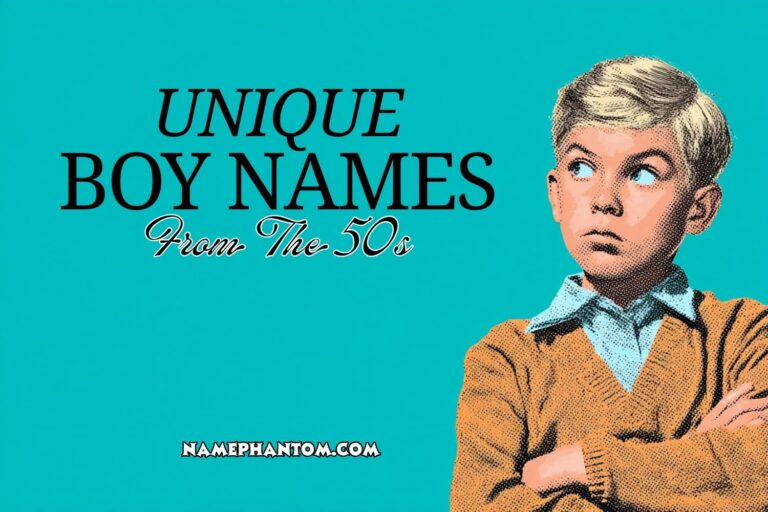 unique boy names from the 50s