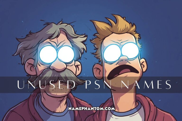 unused psn names