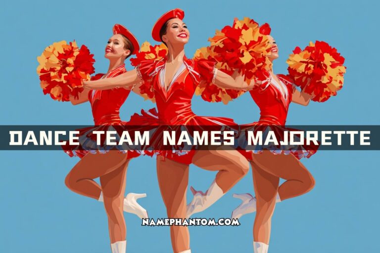 dance team names majorette