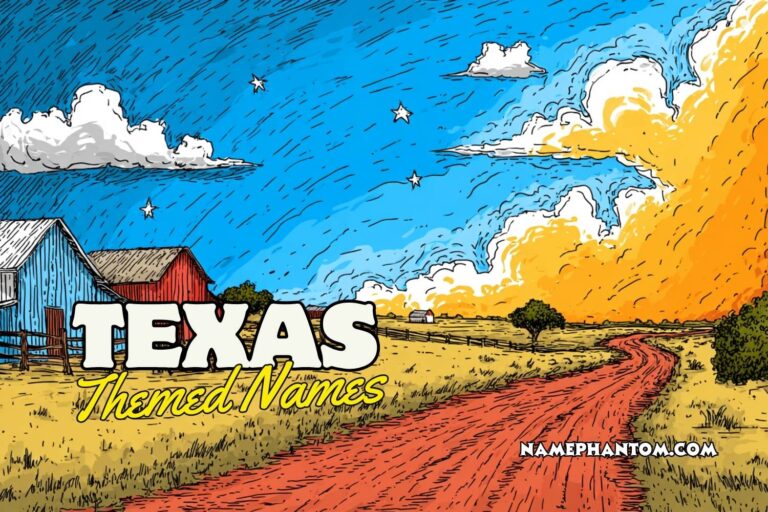 texas themed names