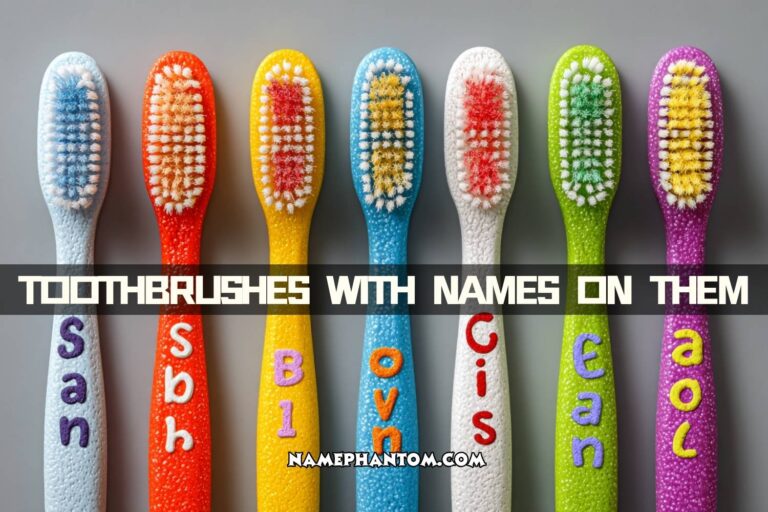 toothbrushes with names on them