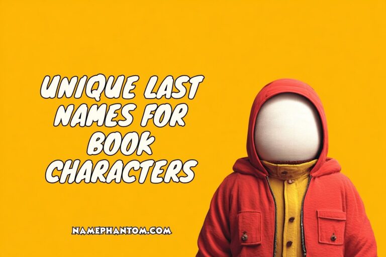 unique last names for book characters