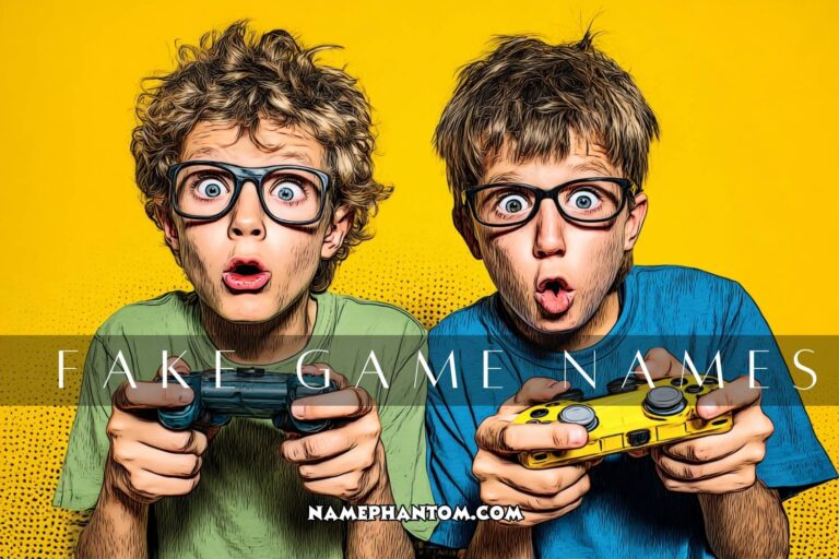 fake game names